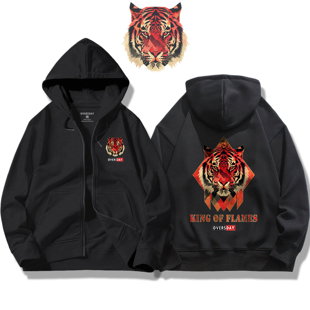 King of Flames / Zip Up Hoodie