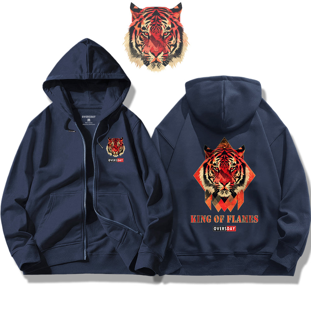 King of Flames / Zip Up Hoodie