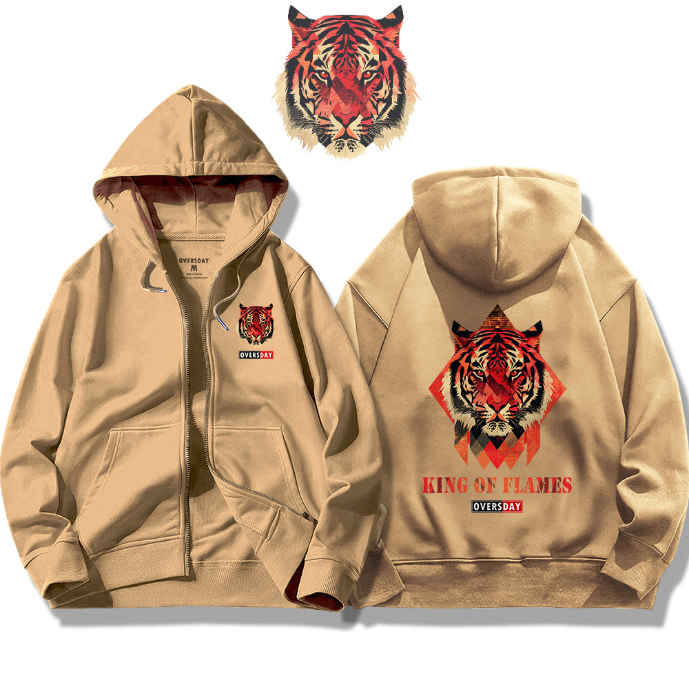 King of Flames / Zip Up Hoodie