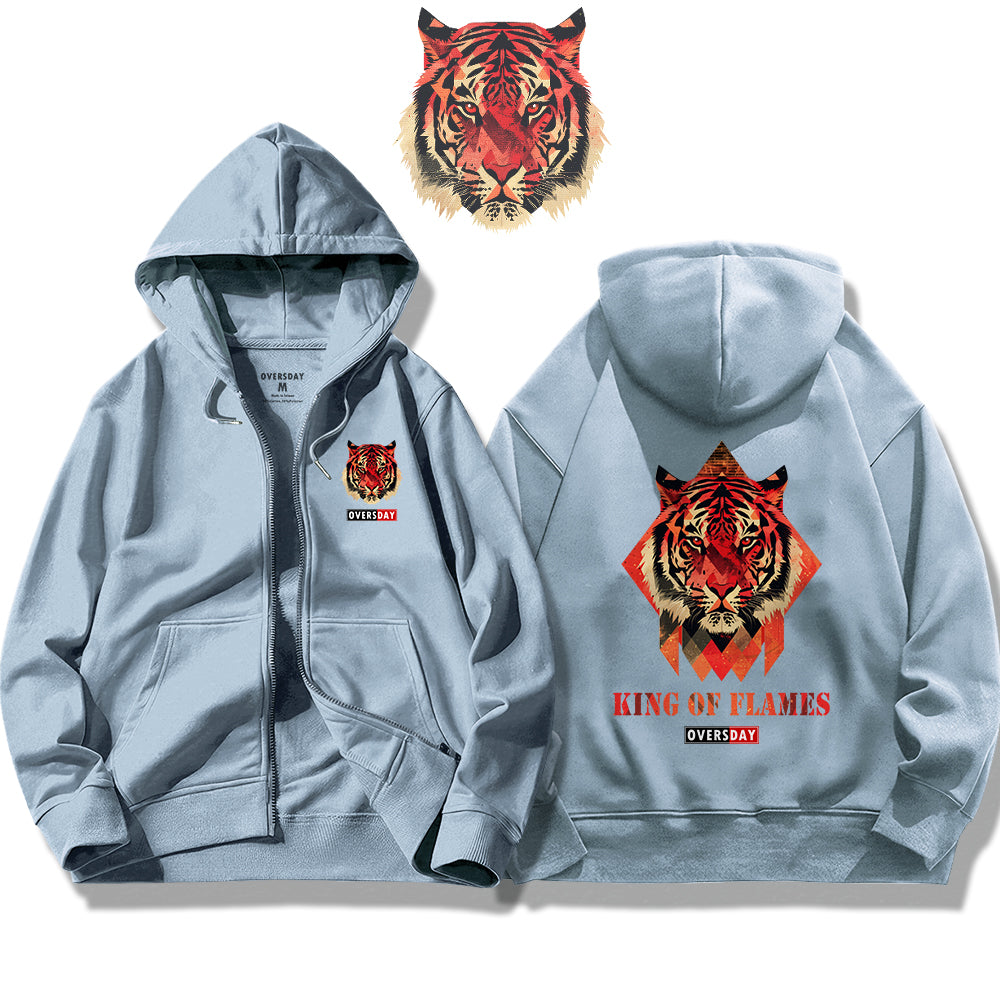 King of Flames / Zip Up Hoodie