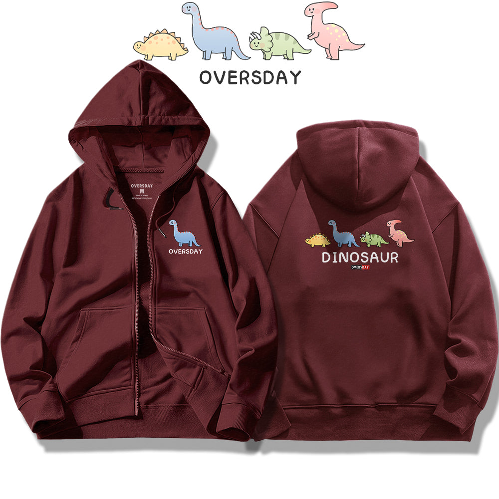 Herbivorous Little Dinosaurs / Zip Up Hoodie