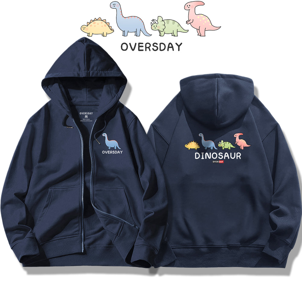 Herbivorous Little Dinosaurs / Zip Up Hoodie