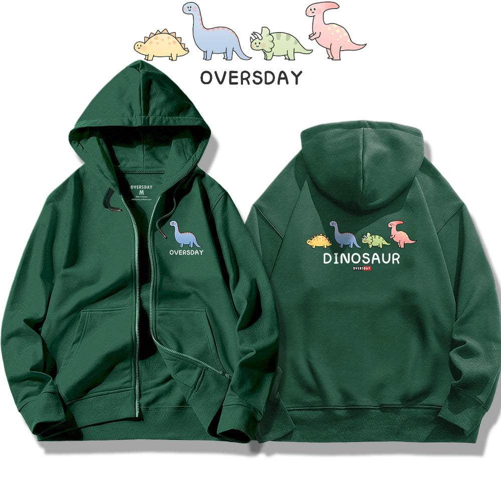 Herbivorous Little Dinosaurs / Zip Up Hoodie