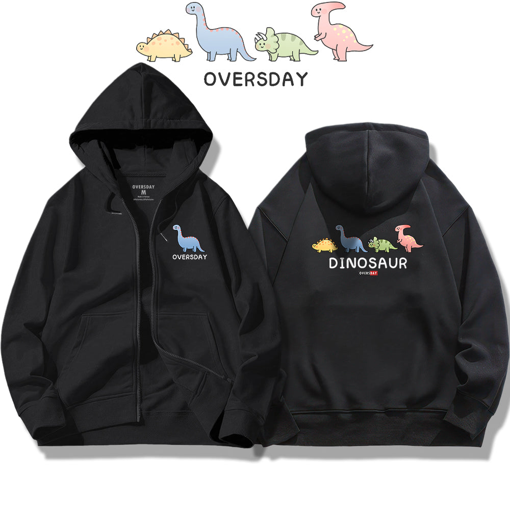 Herbivorous Little Dinosaurs / Zip Up Hoodie