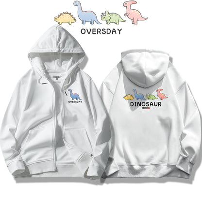 Herbivorous Little Dinosaurs / Zip Up Hoodie