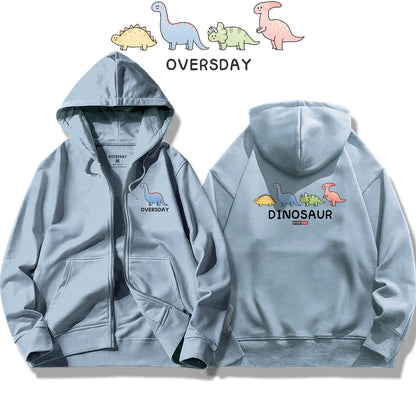 Herbivorous Little Dinosaurs / Zip Up Hoodie