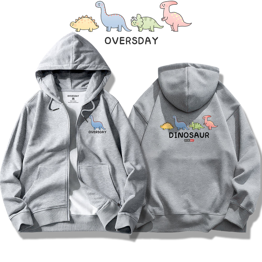 Herbivorous Little Dinosaurs / Zip Up Hoodie