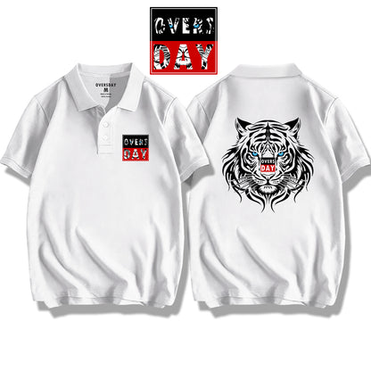 Mystical Blue Eyed White Tiger / Polo Shirt