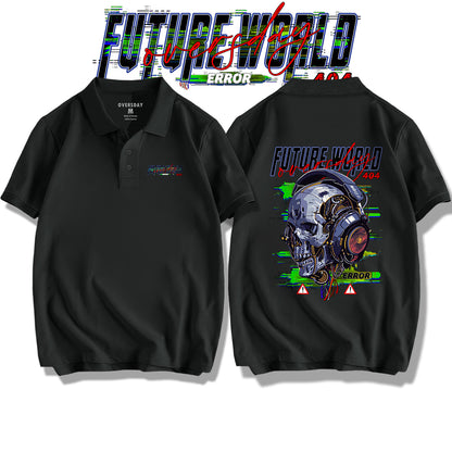 Tech Apocalypse Skull / Polo Shirt