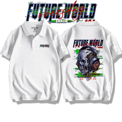 Tech Apocalypse Skull / Polo Shirt