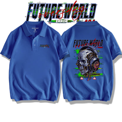 Tech Apocalypse Skull / Polo Shirt