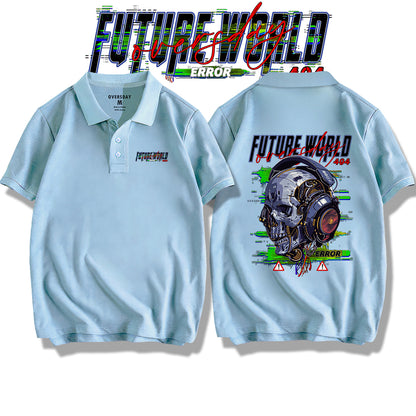 Tech Apocalypse Skull / Polo Shirt