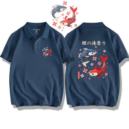 Carp Leaping Over the Dragon Gate / Polo Shirt