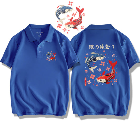 Carp Leaping Over the Dragon Gate / Polo Shirt