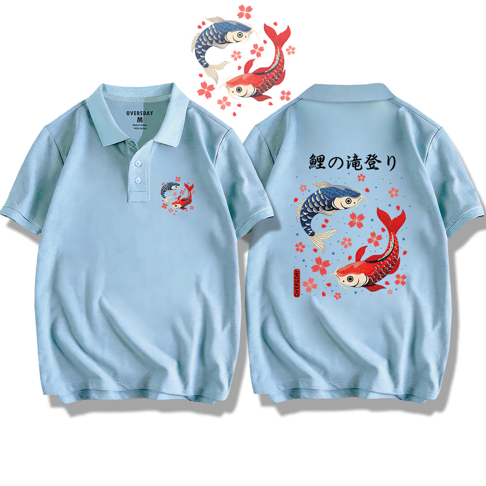 Carp Leaping Over the Dragon Gate / Polo Shirt