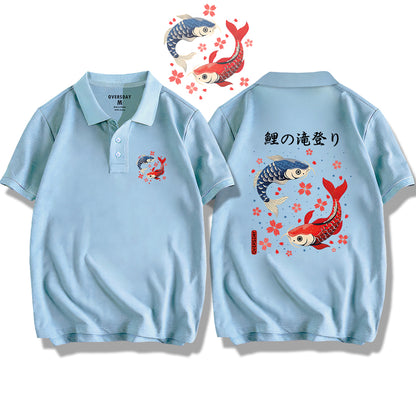 Carp Leaping Over the Dragon Gate / Polo Shirt