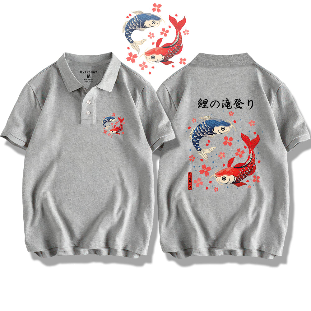 Carp Leaping Over the Dragon Gate / Polo Shirt