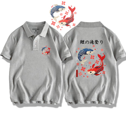 Carp Leaping Over the Dragon Gate / Polo Shirt