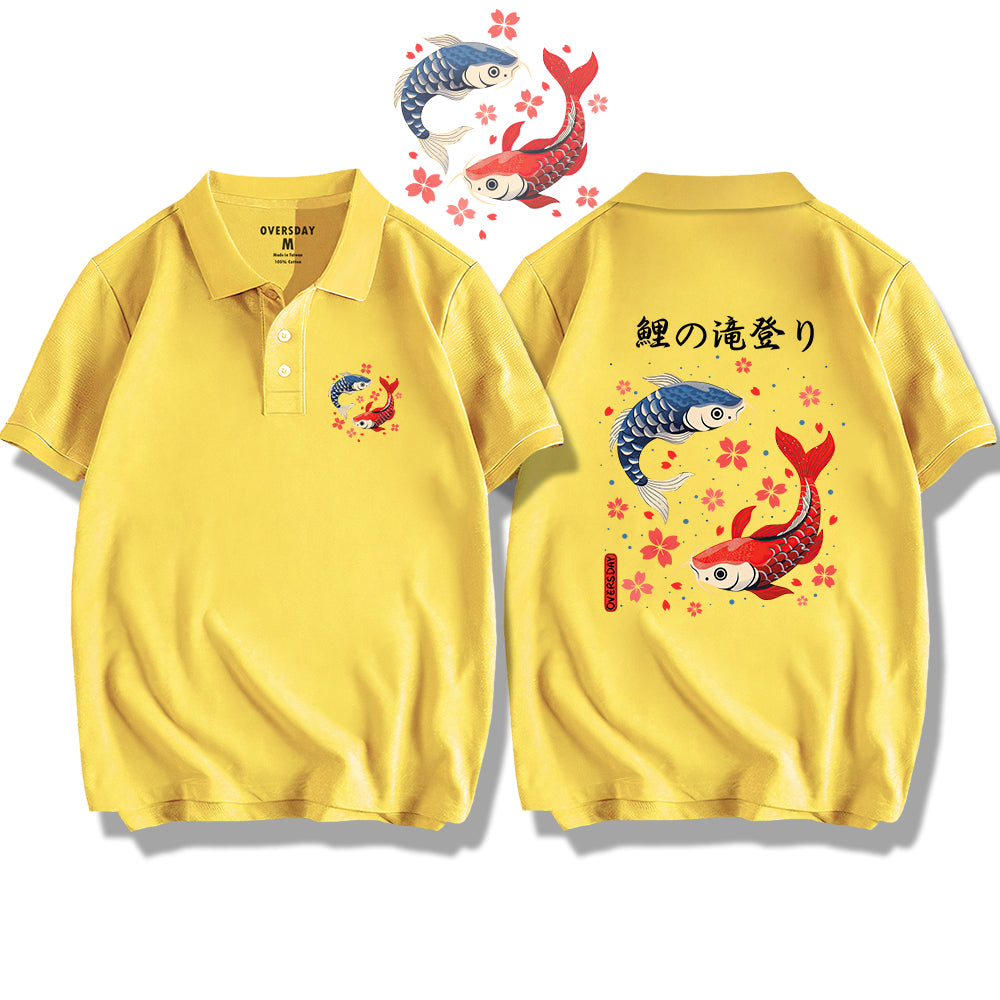 Carp Leaping Over the Dragon Gate / Polo Shirt