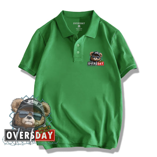 Shoelace Fence Bear / Polo Shirt