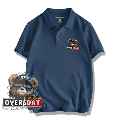 Shoelace Fence Bear / Polo Shirt