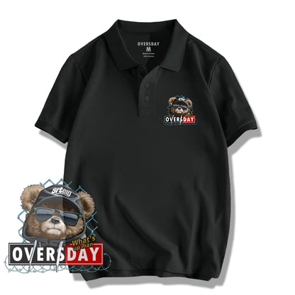 Shoelace Fence Bear / Polo Shirt