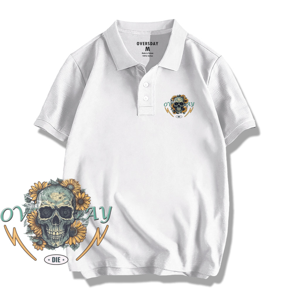 Skull Sunflower / Polo Shirt