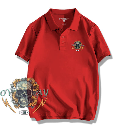 Skull Sunflower / Polo Shirt