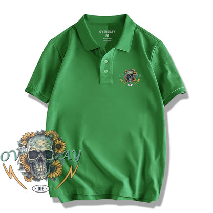 Skull Sunflower / Polo Shirt