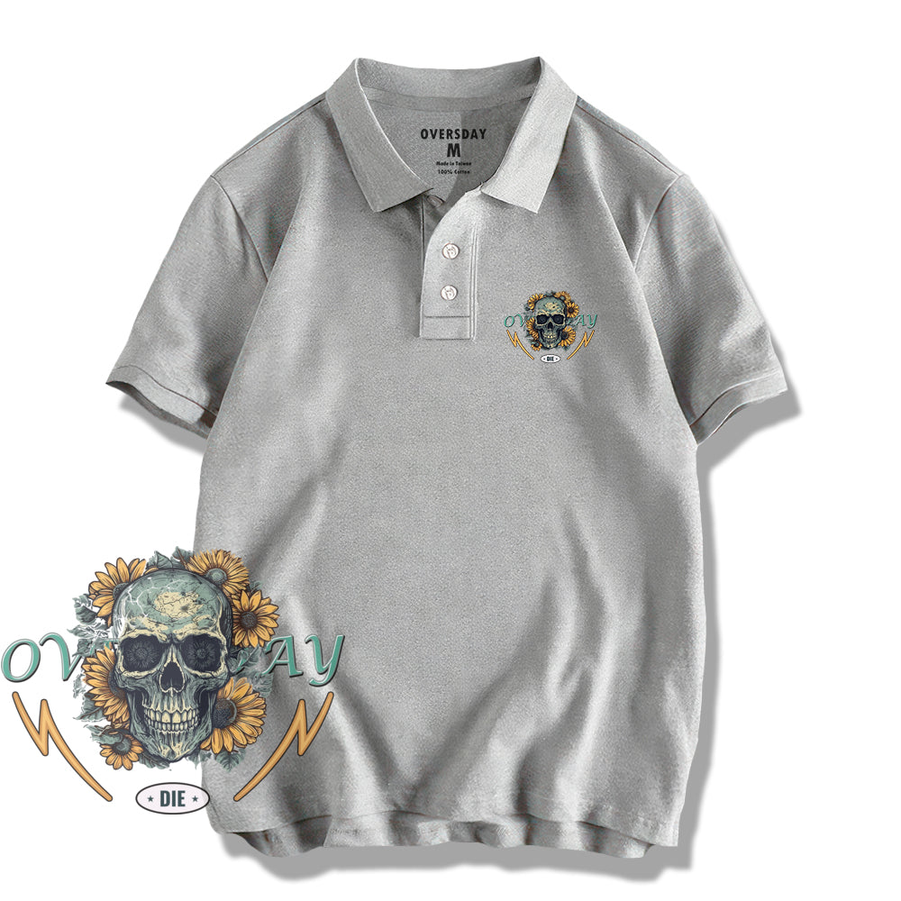 Skull Sunflower / Polo Shirt