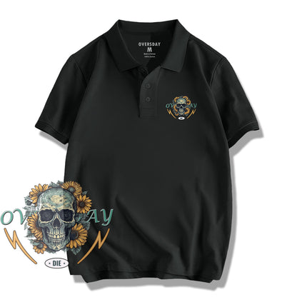 Skull Sunflower / Polo Shirt