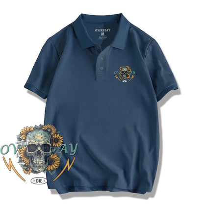 Skull Sunflower / Polo Shirt