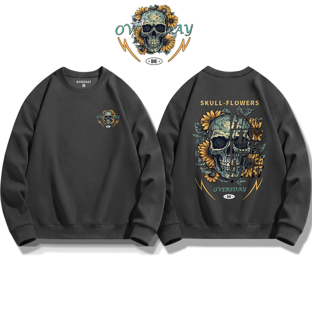 Skull Sunflower / Sweatshirt