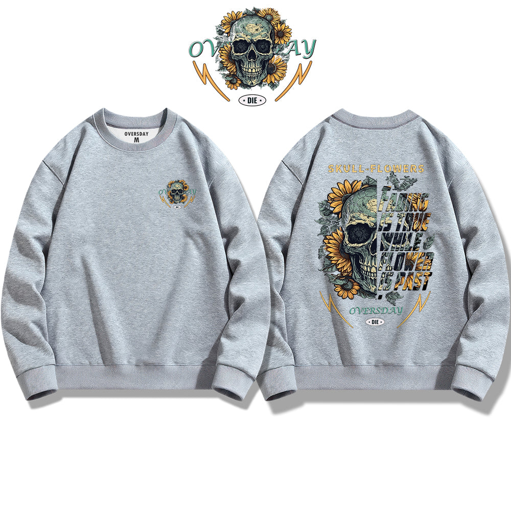 Skull Sunflower / Sweatshirt