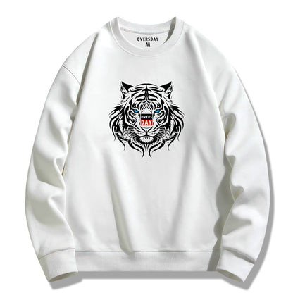 Mystical Blue Eyed White Tiger / Sweatshirt